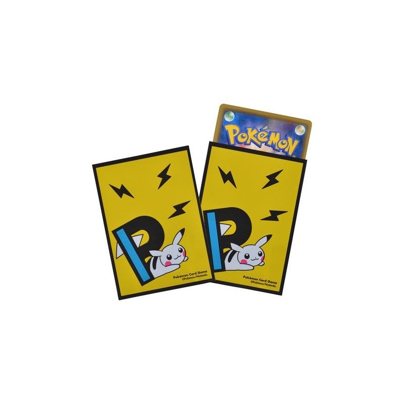 sleeves pokémon- protège carte pikachu (vendu à l´unité)