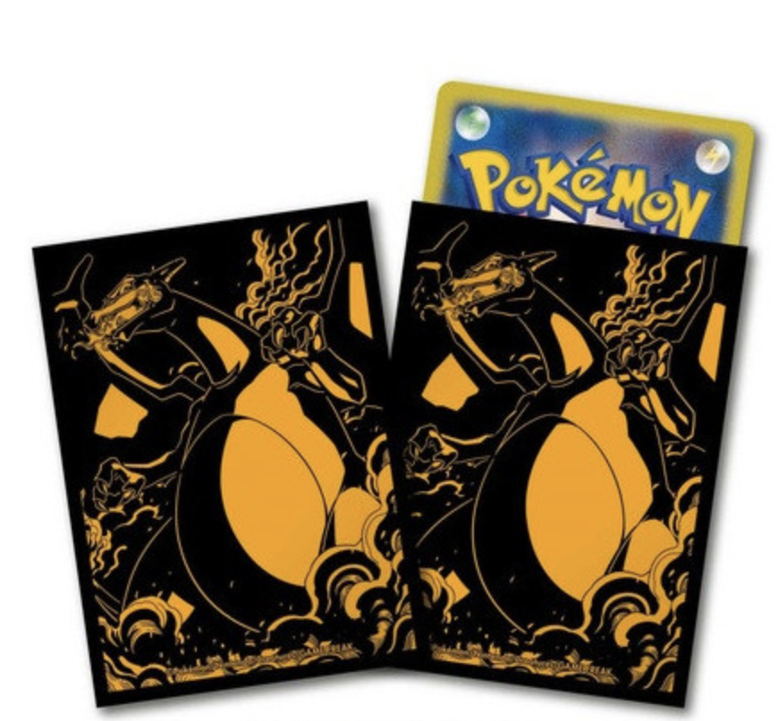 sleeves pokémon - protège carte dracaufeu (vendu à l´unité)