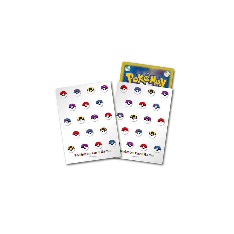 sleeves pokémon - protèges-cartes pokéBall (vendu à l´unité)
